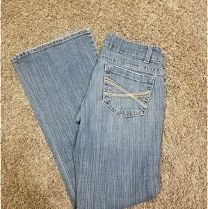 Aeropostle light wash skinny flare 1/2 short jeans